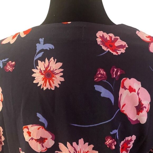 Mudpie‎ Navy Blue Floral Midi Dress - Picture 7 of 11